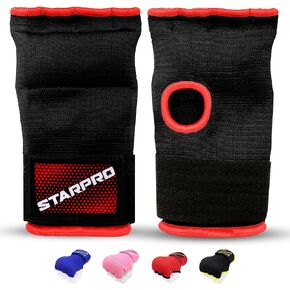 Starpro Padded Boxing Hand Wraps - Secure Velcro Closure & Knuckle Padding for Maximum Safety - Ideal for Boxing, Fitness, Training - Many Colors & Sizes