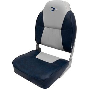 Wise 8WD640PLS-660 Lund Style High Back Boat Seat, Grey/Navy