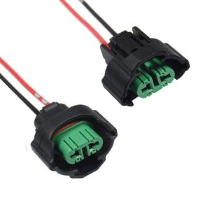 H11 880 881 H8 Female Adapters Wiring Harness Sockets Wire Pigtails Connector for Headlights or Fog Lights Retrofit 2 Pack