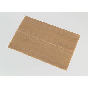 Round Hole Hang Tab with Adhesive 100/pack. (.875 X 1.218") Hang Tabs Made with 100% Post Industrial Recycled Plastic. Safe No VOC Adhesive.