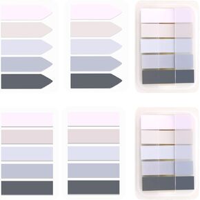 AIEX 600 Pcs Sticky Indexing Tabs, Writable Sticky Index Tabs for Reading Index Folders File Notes Book Notes Easy Remove (Pink Purple)