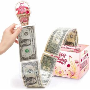 Birthday Money Box for Cash Gift Pull,Funny Carnation Pop Out Money Gift Box for Mother, Pop Up Money Holder for Cash,Surprise Money Roll Gift Boxes for Women Girlfriend Wife Daugther Grandmother in Kuwait