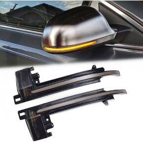 LED Dynamic Sequential Turn Signal Light Side Mirror Blinker Lamp For Ad A3 8P A4 A5 B8 Q3 A6 C6 4F S6(Yellow)