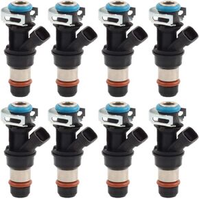 Fuel Injector set of 8 17113698 17113553 Compatible with Chevrolet Silverado Suburban Taho Express 1500 2500 3500 Avalanche 1500 - Cadillac Escalade - GMC Sierra Yukon Savana 4.8L 5.3L 6.0L