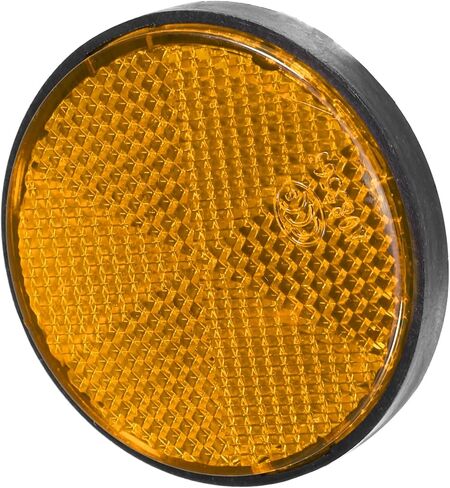 X AUTOHAUX 8 قطع دائرية لاصقة للسلامة عاكسة ذاتية اللصق لأعمدة البوابة السيارات المقطورة الدراجات النارية الشاحنات قارب دراجة دراجة برتقالية in Saudi Arabia