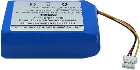 2500mAh 7.4V Replacement Battery for Philips Fidelio HTL9100, B5, E5, E6, B5/12 Bluetooth Speaker, Philips 104050-2S, Philips 2ICP11/41/54 in Saudi Arabia