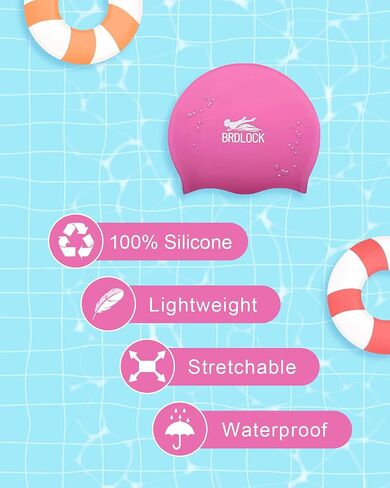 Swim Cap Kids Extra Large Swim Cap for Braids and Dreadlocks Waterproof Silicone Swimming Caps for Girls Boys Children Youth Teen Large Swim Hat for Long Hair Thick Curly Hair Weavs Afro Hair in Saudi Arabia