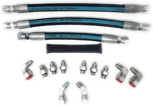 High Pressure Oil Pump HPOP Hoses Lines Kit & Crossover Line Compatible with Ford 1999-2003 7.3L Powerstroke in Saudi Arabia