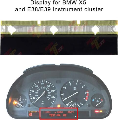 Display Compatible with BMW E38 (7-Series) E39 (5-Series) & E53 X5 Speedometer Instrument Cluster in Saudi Arabia