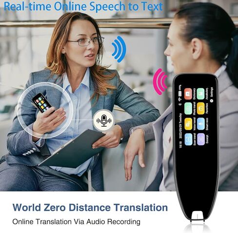 Reading Pen, 112 Language Translator Device Pen Reader for Dyslexia, Text to Speech Device Scanner Pen Translation Scanner Dictionary Pen for Travel Business Learning Meeting in Kuwait