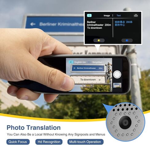 Reading Pen, 112 Language Translator Device Pen Reader for Dyslexia, Text to Speech Device Scanner Pen Translation Scanner Dictionary Pen for Travel Business Learning Meeting in Kuwait