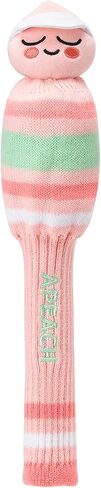 غطاء رأس KAKAO FRIENDS GOLF Pop Pop Knit، غطاء نادي الجولف، غطاء محبوك مع خطوط in Saudi Arabia