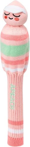 غطاء رأس KAKAO FRIENDS GOLF Pop Pop Knit، غطاء نادي الجولف، غطاء محبوك مع خطوط in Saudi Arabia
