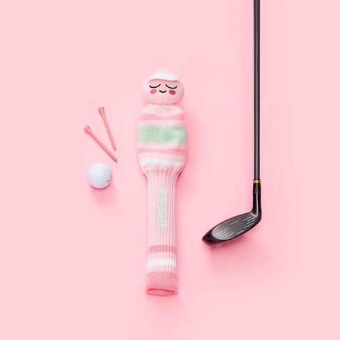 غطاء رأس KAKAO FRIENDS GOLF Pop Pop Knit، غطاء نادي الجولف، غطاء محبوك مع خطوط in Saudi Arabia