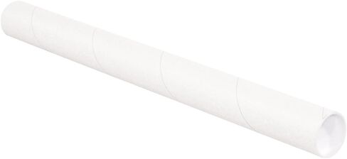 AVIDITI Cardboard Tubes with Caps, 15"L x 2.5"W x 2.5"H, Pack of 34 | Poster Tube for Mailing and Storage of Blueprints, Artwork, Crafts, Long Art Holder, 15 inches in Kuwait