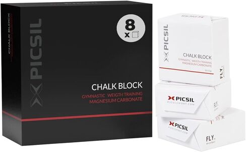 PICSIL Chalk Block - Magnesium in Block or Dust for Gymnastics, Climbing, Weightlifting, Dance Bar, Crosstraining. Make The Best Grip in All Your Activities in Kuwait