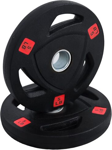 Signature Fitness Vinyl Coated Cast Iron Plate Weight Plate for Strength Training and Weightlifting, Standard or Olympic, Multiple Sizes in Saudi Arabia