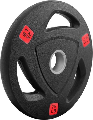 Signature Fitness Vinyl Coated Cast Iron Plate Weight Plate for Strength Training and Weightlifting, Standard or Olympic, Multiple Sizes in Saudi Arabia
