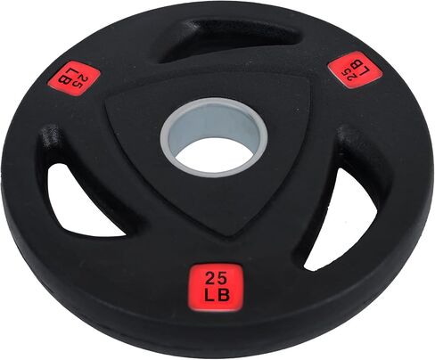 Signature Fitness Vinyl Coated Cast Iron Plate Weight Plate for Strength Training and Weightlifting, Standard or Olympic, Multiple Sizes in Saudi Arabia