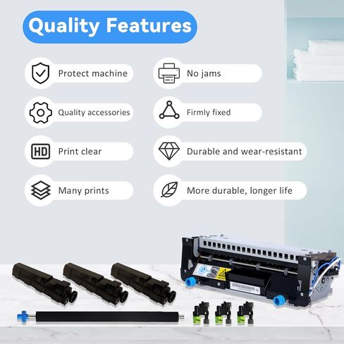 تتضمن مجموعة صيانة المصهر 40X8420 40X8425 مصهر 40X7743 متوافق مع Lexmark MS810 MS811 MS812 MX710 MX711 MX810 MX811 MX812-110/120V in Kuwait