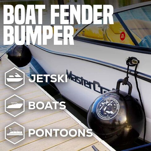 SAVur Inflatable Boat Fender Bumper for Docking and Raft Tie Up or Pontoon Jet Ski and Boat - Bumper Buoy Large 21 Inch Diameter in Saudi Arabia