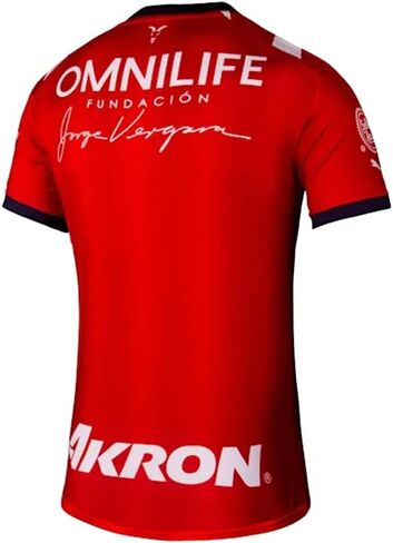 PUMA Chivas Women's Home Jersey 22/23 (as1, Alpha, l, Regular, Regular, Large) Red, White, Navy in Kuwait