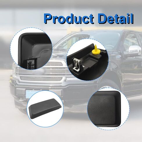 2PCS Left and Right Front Bumper Guards Pads with Screws Replacement for Front Bumper Guards Pads Inserts Caps Compatible With Ford F150 2018 2019 2020 in Saudi Arabia