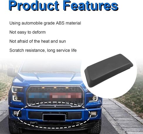 2PCS Left and Right Front Bumper Guards Pads with Screws Replacement for Front Bumper Guards Pads Inserts Caps Compatible With Ford F150 2018 2019 2020 in Saudi Arabia