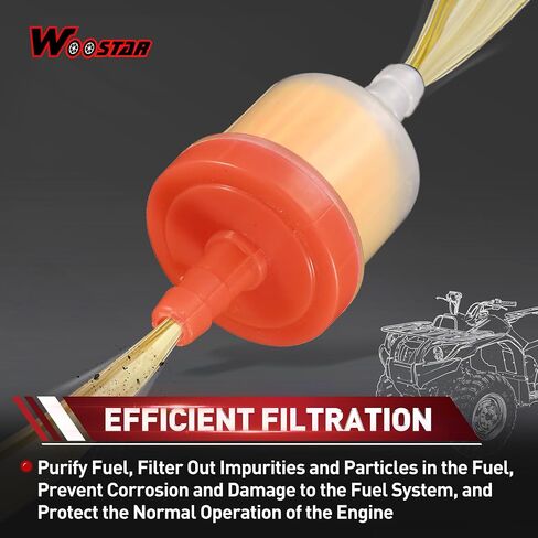 WOOSTAR Gas Fuel Filter Hose Line Switch Replacement for 50cc 110cc 125cc 150cc 250cc ATV Pit Dirt Bike Yellow in Saudi Arabia