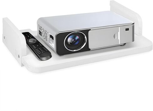 رف جهاز العرض، رف عائم مثبت على جدار جهاز العرض، حامل جهاز العرض، حامل حامل جهاز العرض، حامل جهاز العرض، رف لجهاز Playstation، رف جهاز التوجيه Xbox Series PS5 PS4 من الخشب الصلب in Kuwait