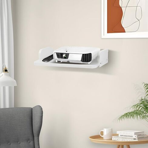 رف جهاز العرض، رف عائم مثبت على جدار جهاز العرض، حامل جهاز العرض، حامل حامل جهاز العرض، حامل جهاز العرض، رف لجهاز Playstation، رف جهاز التوجيه Xbox Series PS5 PS4 من الخشب الصلب in Kuwait