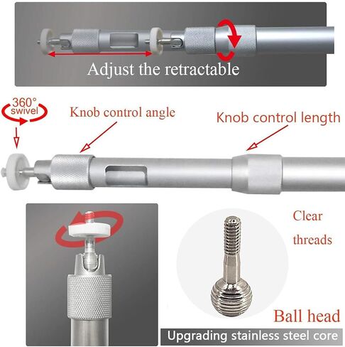 حامل جهاز عرض عالمي على السقف، جهاز عرض على الحائط، حامل كاميرا، حامل جهاز عرض 360 درجة، طول قابل للدوران 14-24 بوصة / 37-60 سم، حامل جهاز عرض، دعامة لأجهزة العرض الصغيرة، كاميرات CCTV DVR in Kuwait