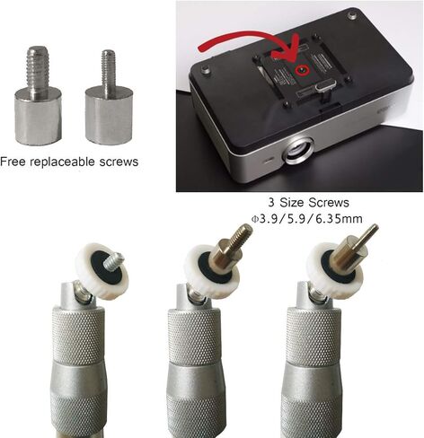 حامل جهاز عرض عالمي على السقف، جهاز عرض على الحائط، حامل كاميرا، حامل جهاز عرض 360 درجة، طول قابل للدوران 14-24 بوصة / 37-60 سم، حامل جهاز عرض، دعامة لأجهزة العرض الصغيرة، كاميرات CCTV DVR in Kuwait