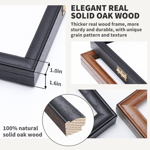 حافظة عرض بإطار جيرسي - صناديق ظلال بإطار من خشب البلوط الصلب لعرض جيرسي قابلة للقفل مع حماية من الأشعة فوق البنفسجية من الأكريليك و2 شماعات لقميص البيسبول وكرة السلة وكرة القدم والهوكي، أسود in Kuwait