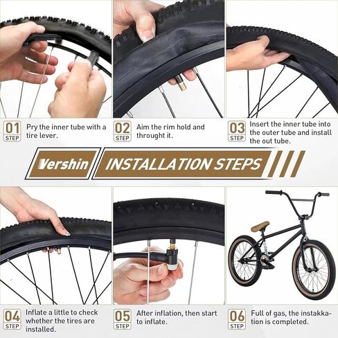 2 حزمة من الأنابيب الداخلية للدراجة ذات الإطارات السميكة 20 × 4 26 × 4 20 × 3 مع صمام AV 32 مم، أنبوب دراجة مطاطي بوتيل ممتاز 20 × 4.0 مع رافعتين للإطارات، 20، 26 × 3.5-4، 20 × 2.5-3 أنبوب دراجة للطرق/MTB/الجبل/ الدراجة الإلكترونية in Kuwait