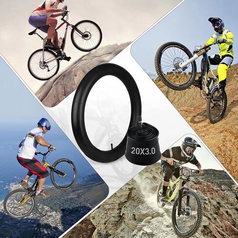 2 حزمة من الأنابيب الداخلية للدراجة ذات الإطارات السميكة 20 × 4 26 × 4 20 × 3 مع صمام AV 32 مم، أنبوب دراجة مطاطي بوتيل ممتاز 20 × 4.0 مع رافعتين للإطارات، 20، 26 × 3.5-4، 20 × 2.5-3 أنبوب دراجة للطرق/MTB/الجبل/ الدراجة الإلكترونية in Kuwait