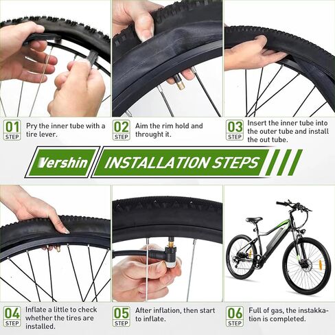2 Pack 20x4 26x4 20x3 Fat Tire Bike Inner Tubes with AV 32mm Valve, 20 x 4.0 Premium Butyl Rubber Bike Tube with 2 Tire Levers, 20, 26x3.5-4, 20x2.5-3 Bike Tube for Road/MTB/Mountain/E Bike in Saudi Arabia