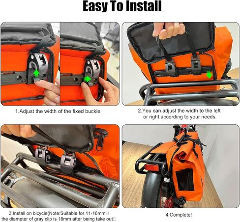 Patent Pending Exclusive 3 in 1 Multi-functional Bike Bag | Super Large 29L Waterproof Bike Pannier Bag | Bike Saddle Bag for Rear Rack | Bike Trunk Bag | Rear Rack Bag | Bike Backpack in Saudi Arabia