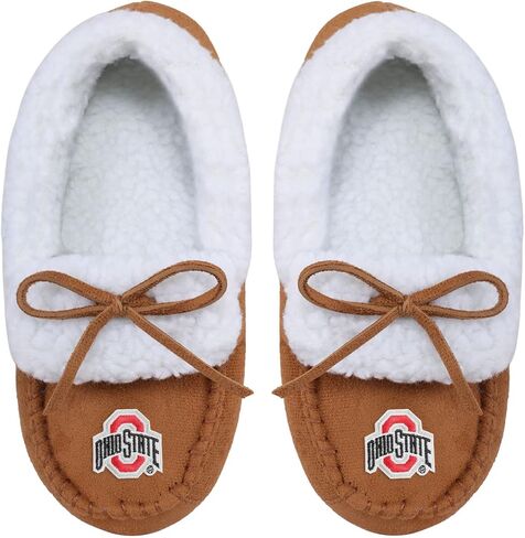 FOCO Boy's NCAA Team Logo Moccasin Slippers in Saudi Arabia