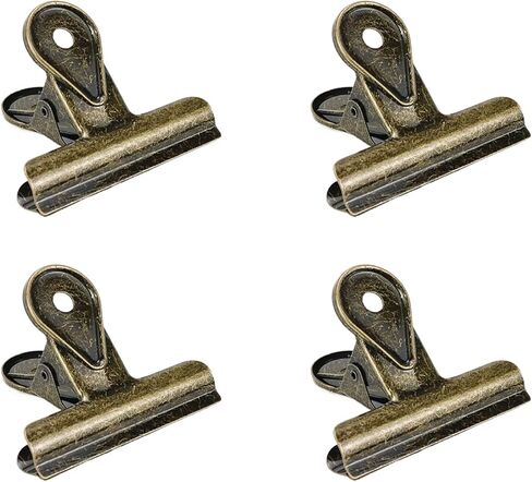 4 قطعة خمر البرونزية معدن البلدغ كليب سبائك الزنك ذيل طويل المفصلي كليب 65 مللي متر/2.56 "للمنزل الشركات مكتب in Kuwait