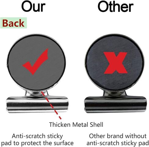 10 قطع من المشابك المغناطيسية، حامل مغناطيسي للثلاجة المعدنية، مشابك مغناطيسية شديدة التحمل، مشابك مغناطيسية للسبورة البيضاء لقائمة الملاحظات، تعرض الصور، ديكور المنزل والمطبخ والمكتب in Kuwait