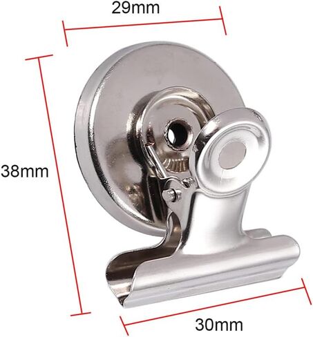 10 قطع من المشابك المغناطيسية، حامل مغناطيسي للثلاجة المعدنية، مشابك مغناطيسية شديدة التحمل، مشابك مغناطيسية للسبورة البيضاء لقائمة الملاحظات، تعرض الصور، ديكور المنزل والمطبخ والمكتب in Kuwait