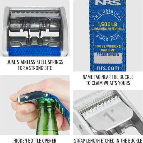 NRS 1.5" Heavy Duty Tie Down Strap 2 Pack in Kuwait