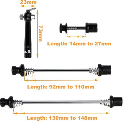 CyclingDeal Bike Bicycle Wheel Hub Non Quick Release Lock Skewers Set - Prevent Removing Wheels & Seatpost by Hands - with Tool in Saudi Arabia
