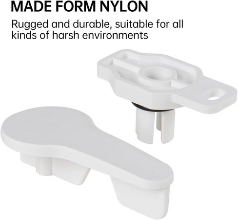 2 Pcs RV Handle Latch for Inspection Hatch Square Hatch Cover Accessories Handle White in Kuwait