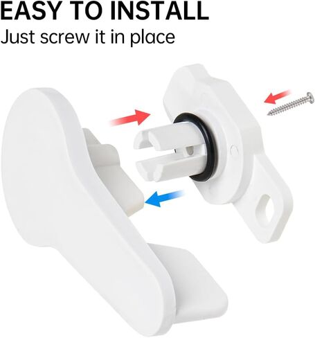 2 Pcs RV Handle Latch for Inspection Hatch Square Hatch Cover Accessories Handle White in Kuwait