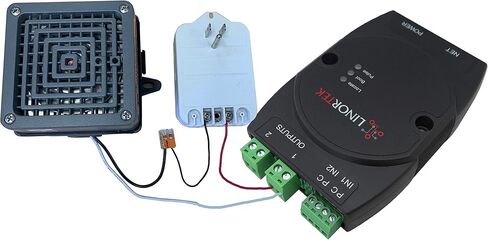 وحدة تحكم Linortek Netbell-2-1Buz TCP/IP مع جهاز تحكم عالي الصوت مقاس 4 بوصات لنظام تنبيه وقت استراحة الغداء في مستودعات المصانع الصناعية مع برنامج جدولة مدمج in Kuwait