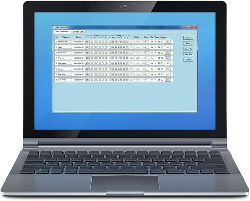 وحدة تحكم Linortek Netbell-2-1Buz TCP/IP مع جهاز تحكم عالي الصوت مقاس 4 بوصات لنظام تنبيه وقت استراحة الغداء في مستودعات المصانع الصناعية مع برنامج جدولة مدمج in Kuwait