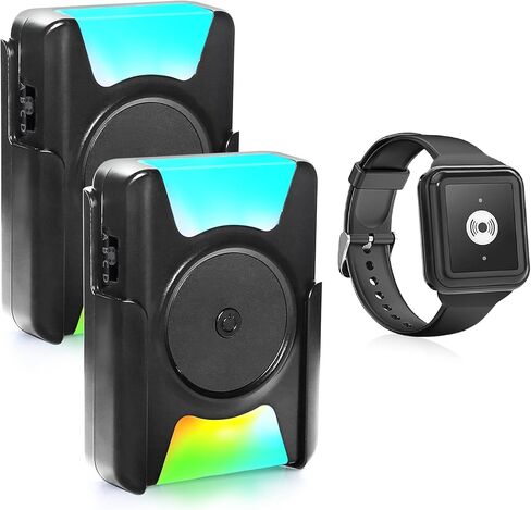 DAYTECH نظام الاتصال الذكي لمقدمي الرعاية اللاسلكية 1 أزرار اتصال SOS/أجهزة إرسال 2 جهاز استقبال، زر اتصال 500+ قدم للمنزل/كبار السن/المريض/المعاقين in Kuwait