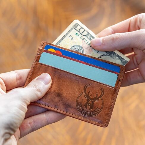 Rico Industries NBA Basketball Embossed Leather Credit Cart Wallet in Kuwait